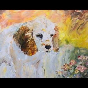 🐞”Lady and the Bug” Large Original Painting